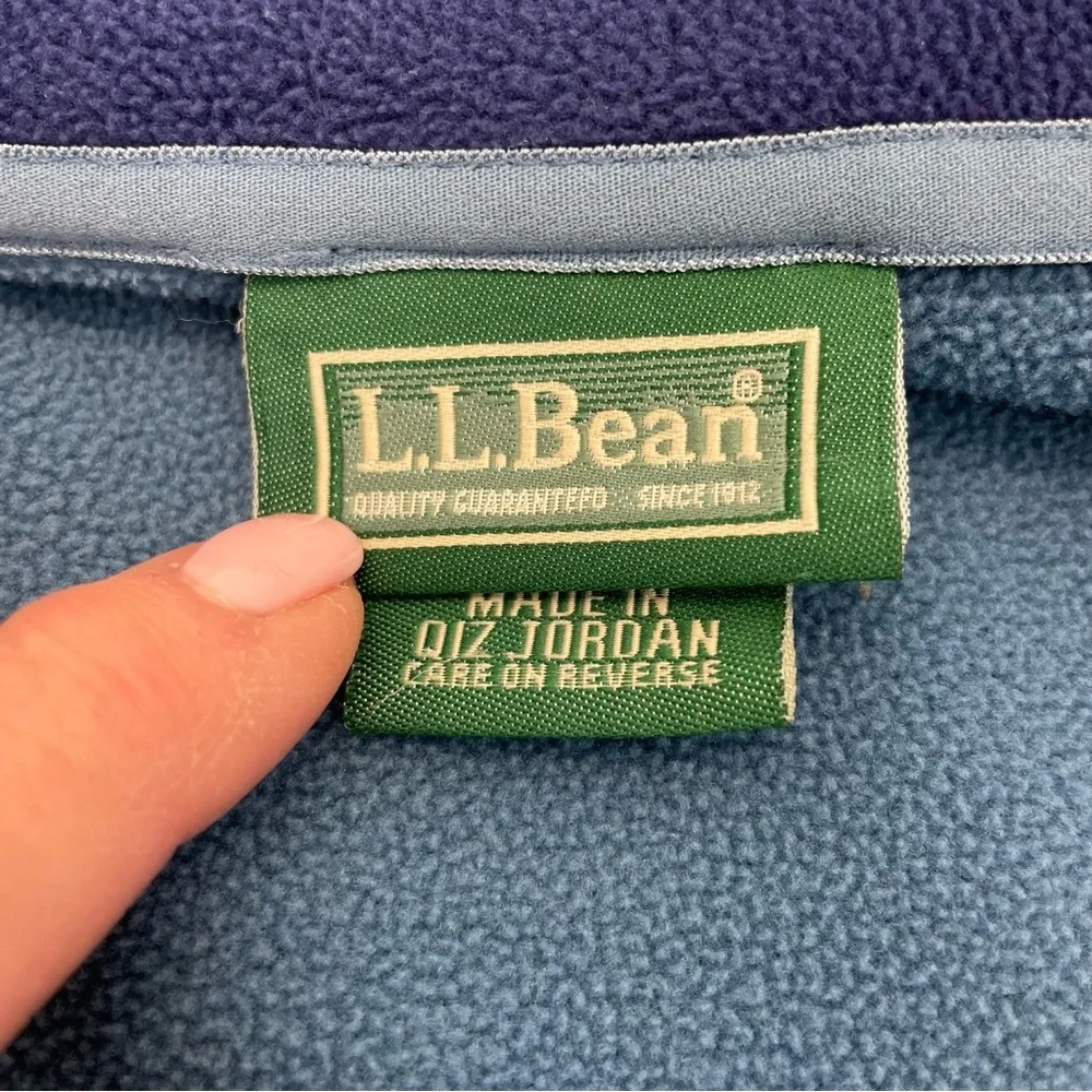 L.L. Bean Polartec Fleece Vest Large Indigo/Blue